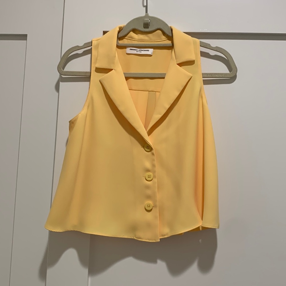 Amanda Uprichard cropped summer top